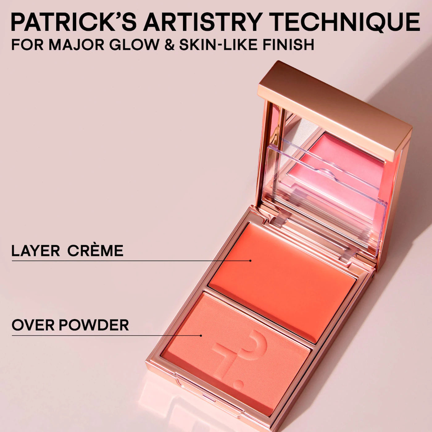 PATRICK TA Mini Must-Have Major Headlines Double-Take Crème & Powder Blush Duo Set *PRE ORDER*