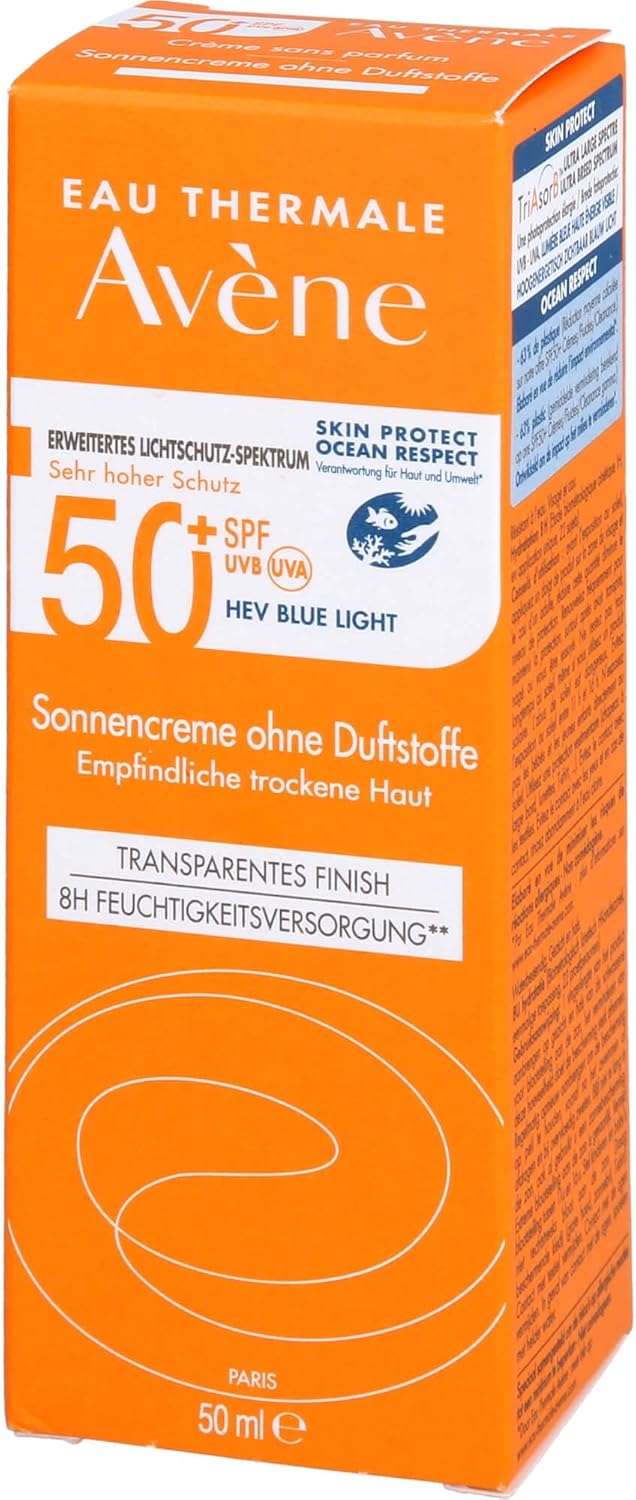 AVÈNE Crema Solar fps50, Sin Color para Piel Seca, 50ml