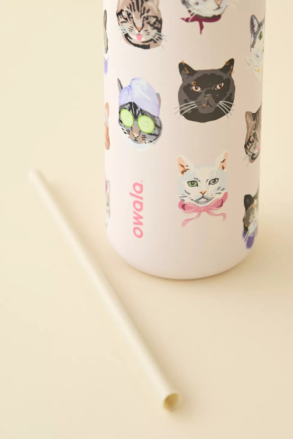 OWALA Exclusive Cat Collage FreeSip 32 oz Water Bottle *PRE ORDER*