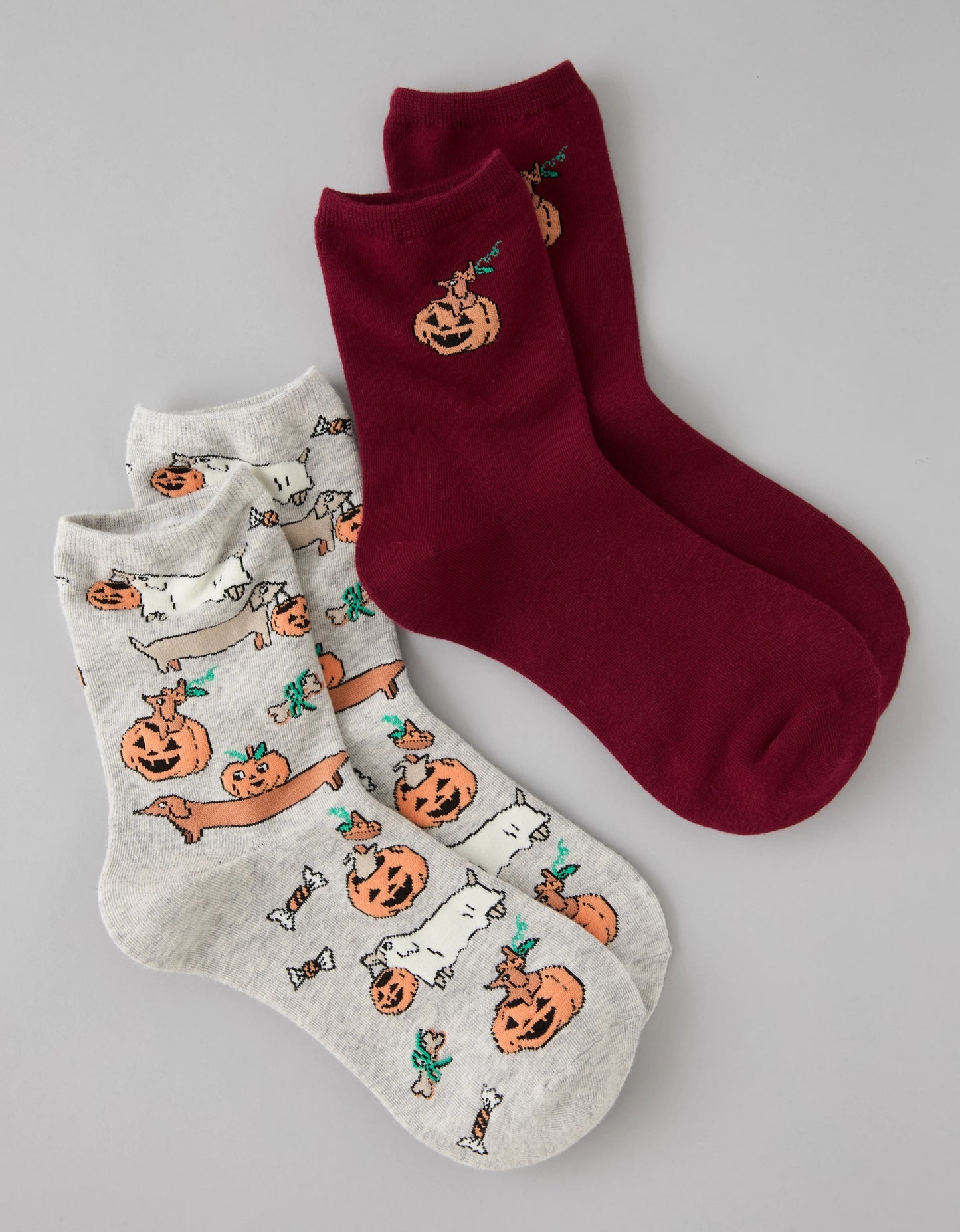 AMERICAN EAGLE AE Halloween Cropped Crew Socks 2-Pack