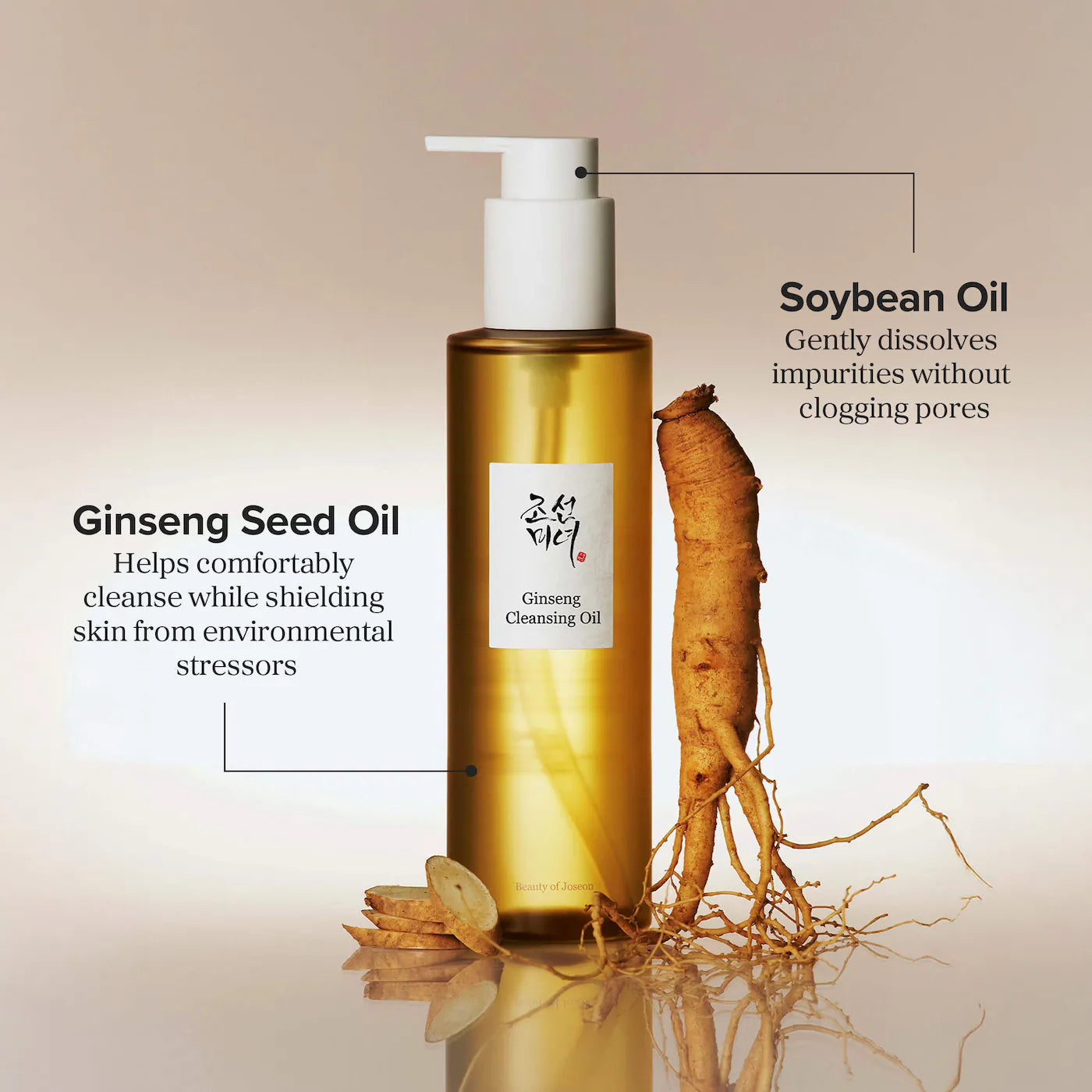 BEAUTY OF JOSEON Ginseng Cleansing Oil for Gentle Daily Cleansing *PRE ORDER*