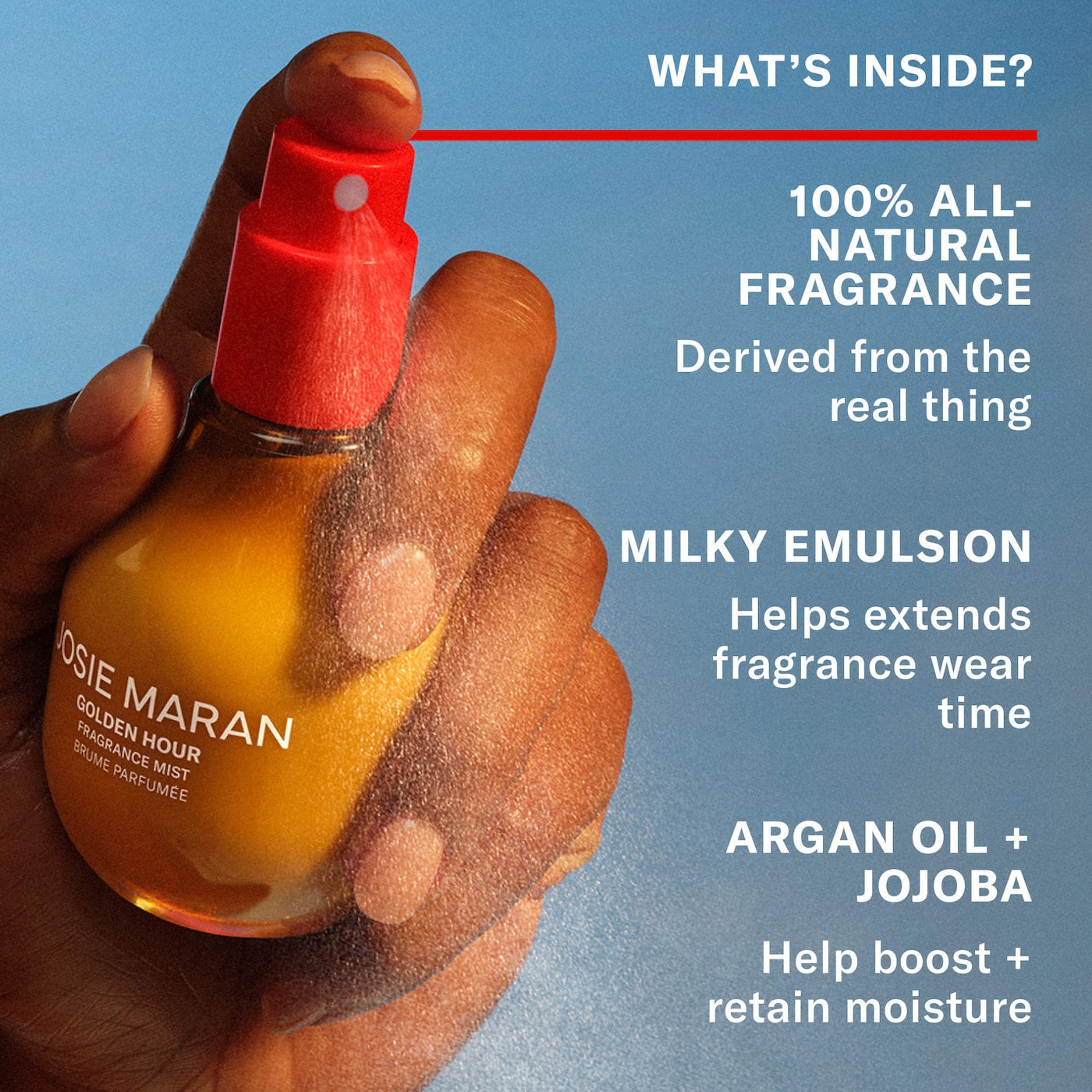 JOSIE MARAN Vanilla Vibezzz - Body + Hair Fragrance Mist with 100% Natural Scents *PRE ORDER*