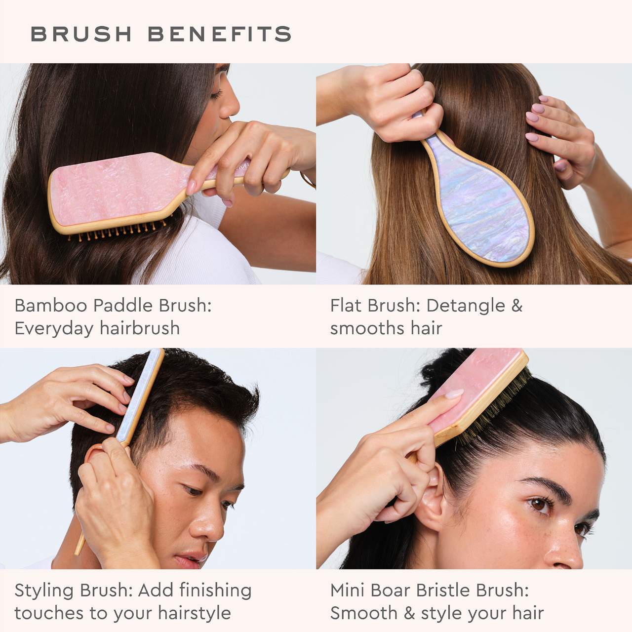 EMI JAY Flat Hair Brush in Blue Sugar *PRE ORDER*