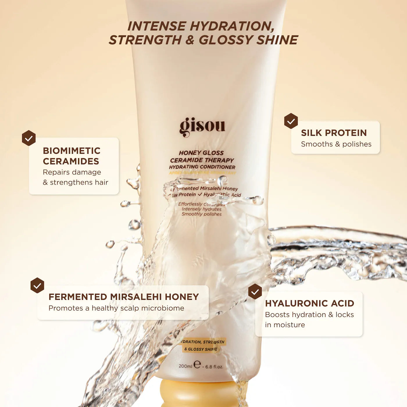 GISOU Honey Gloss Ceramide Therapy Hydrating Conditioner *PRE ORDER*