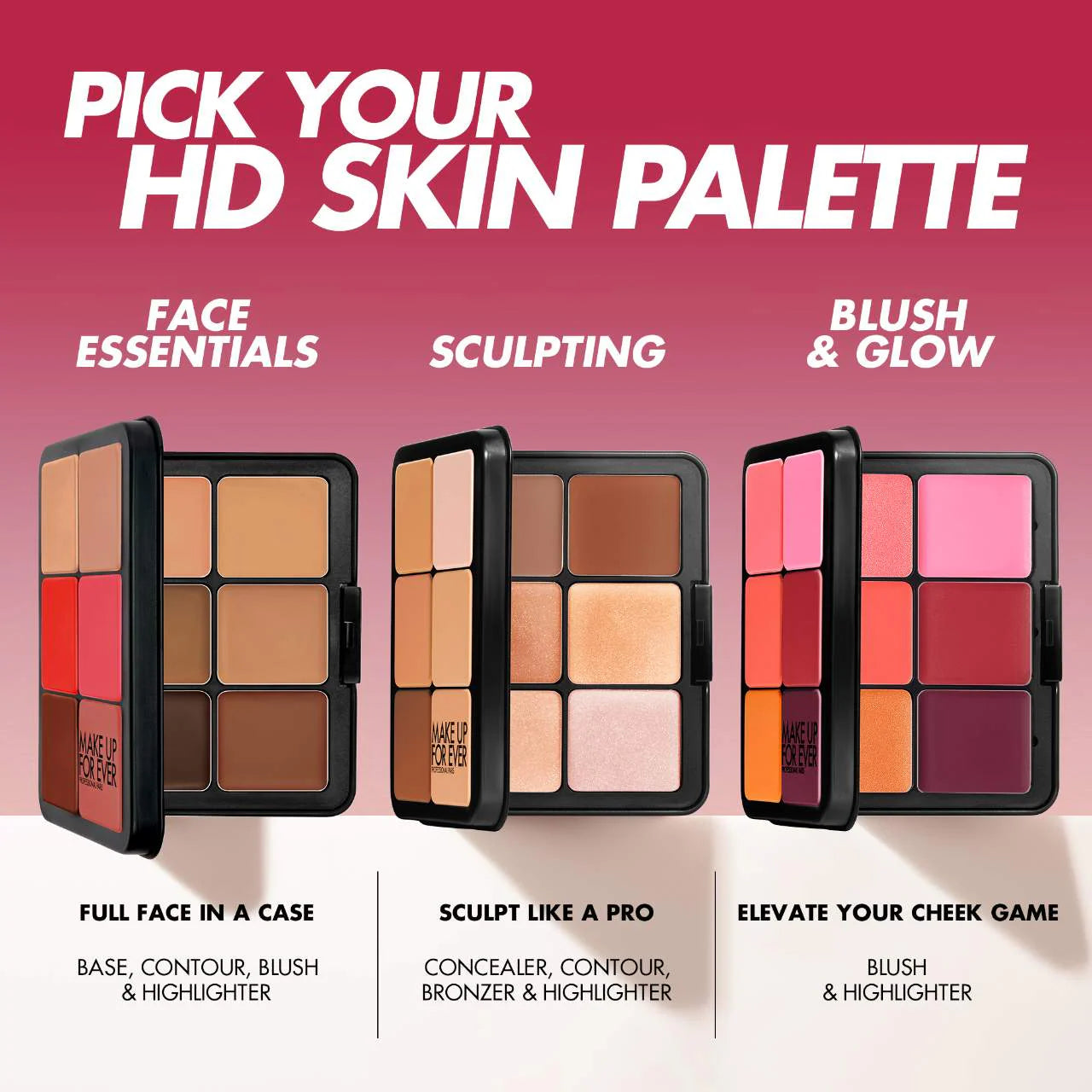 MAKE UP FOR EVER HD Skin Blush & Glow Longwear Cream Face Palette *PRE ORDER*