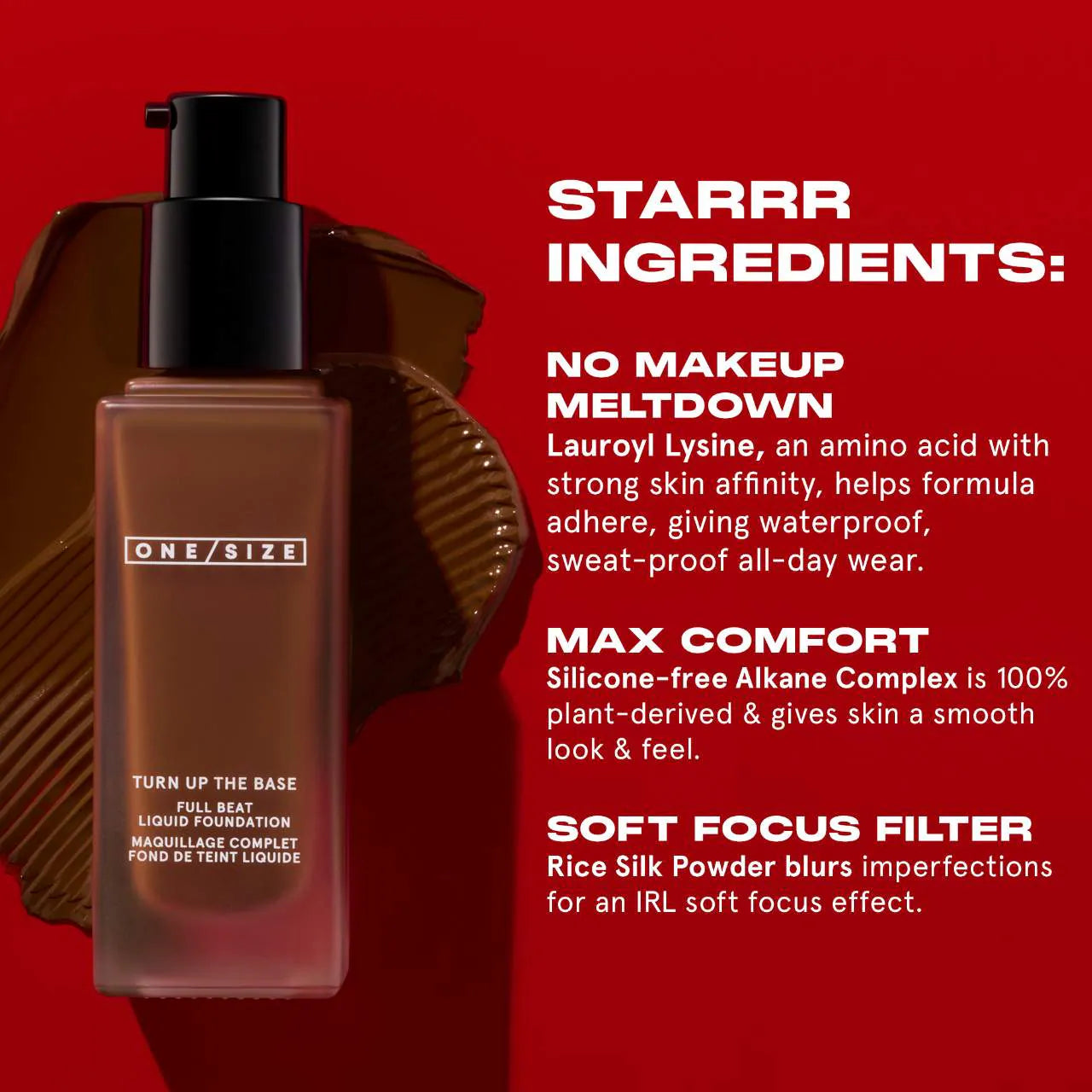 ONE SIZE Turn Up the Base Full Beat Waterproof Liquid Foundation *PRE ORDER*