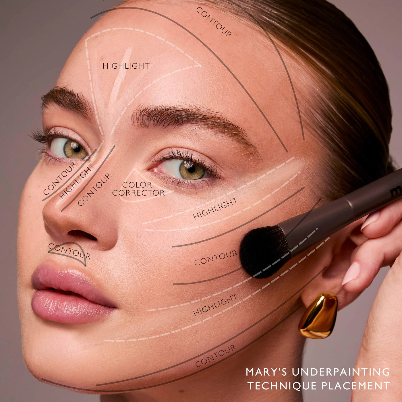M.PH BY MARY PHILLIPS Underpainting Face Highlight & Contour Palette *PRE ORDER*