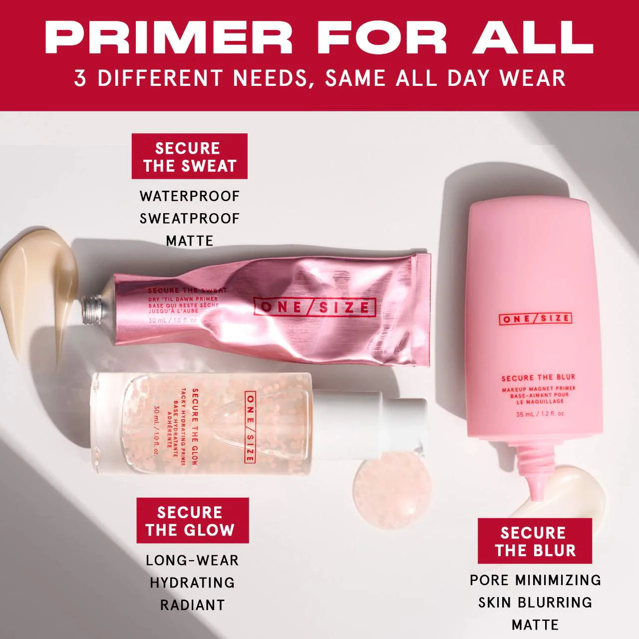 ONE SIZE Secure The Sweat Waterproof Mattifying Primer *PRE ORDER*
