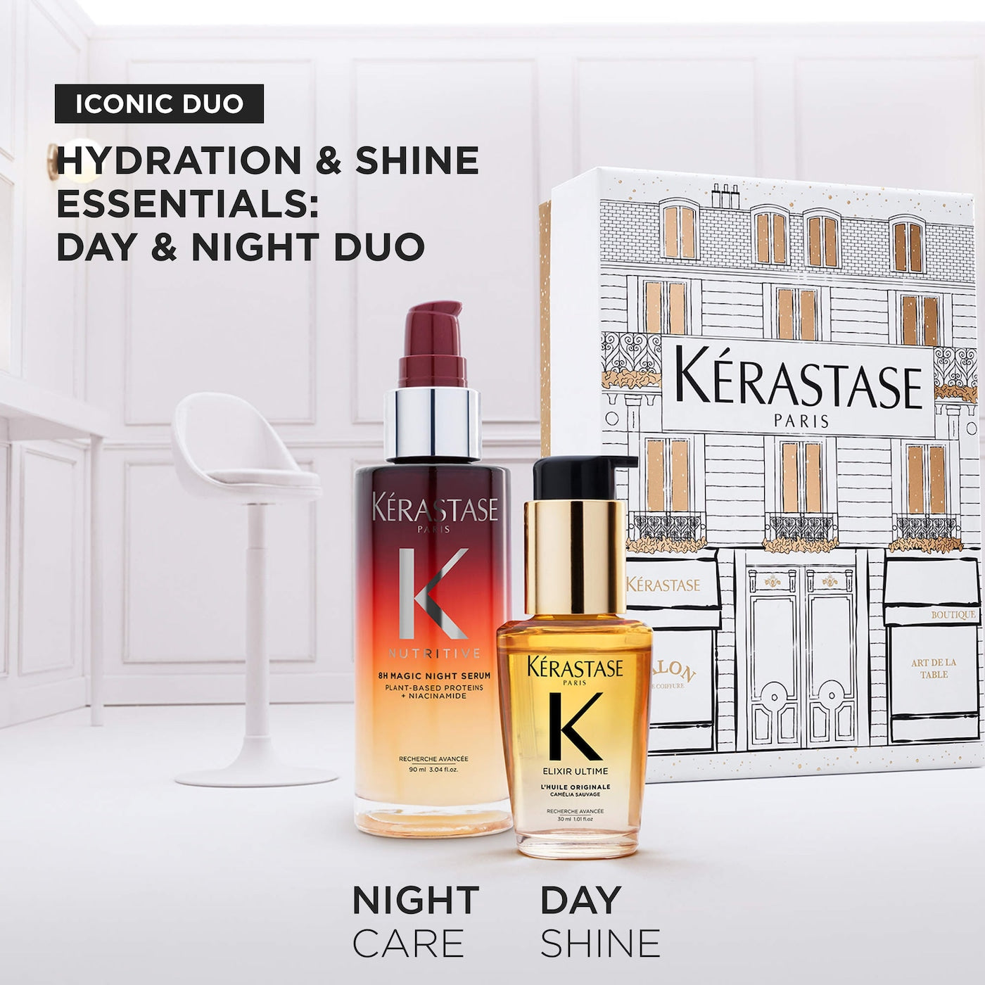 KERASTASE Elixir Ultime & 8H Magic Bestsellers Hair Gift Set *PRE ORDER*