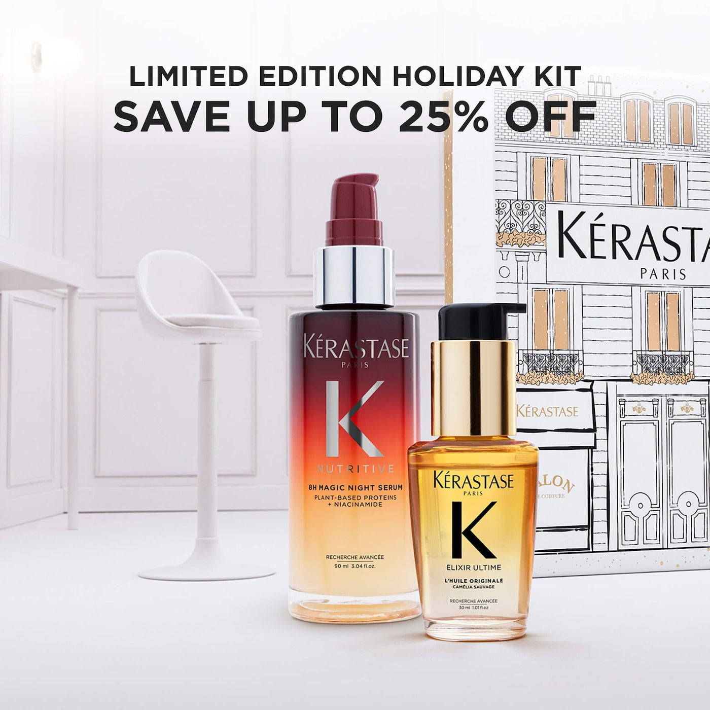 KERASTASE Elixir Ultime & 8H Magic Bestsellers Hair Gift Set *PRE ORDER*
