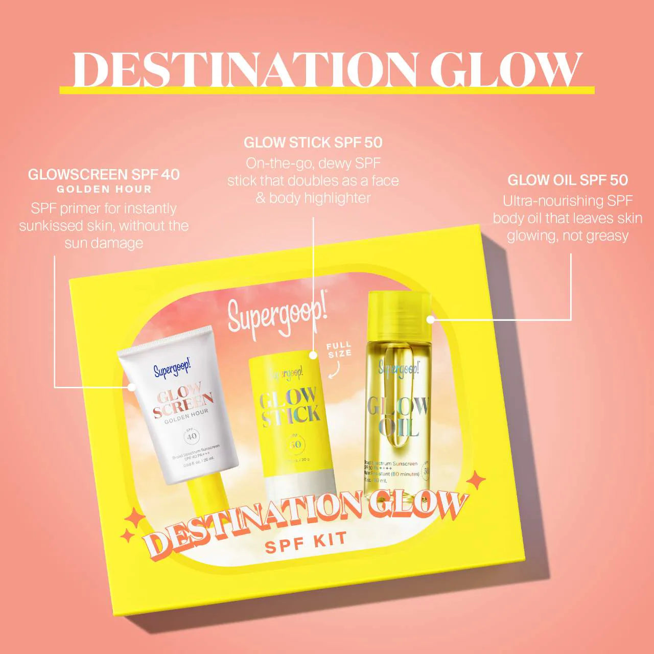 SUPERGOOP Destination Glow SPF Kit *PRE ORDER*