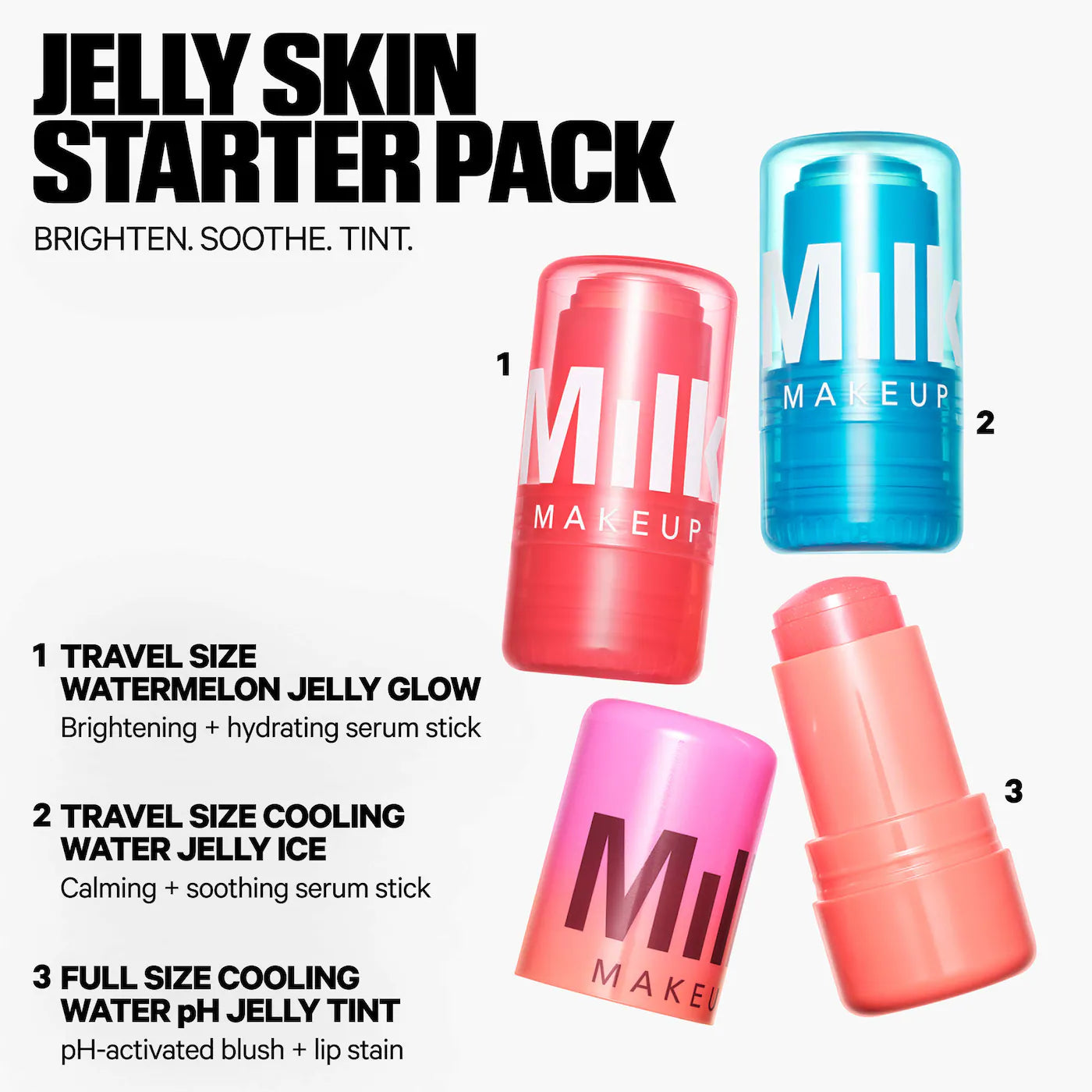 MILK Jelly Skin Starter Pack Skincare + Tint Trio *PRE ORDER*