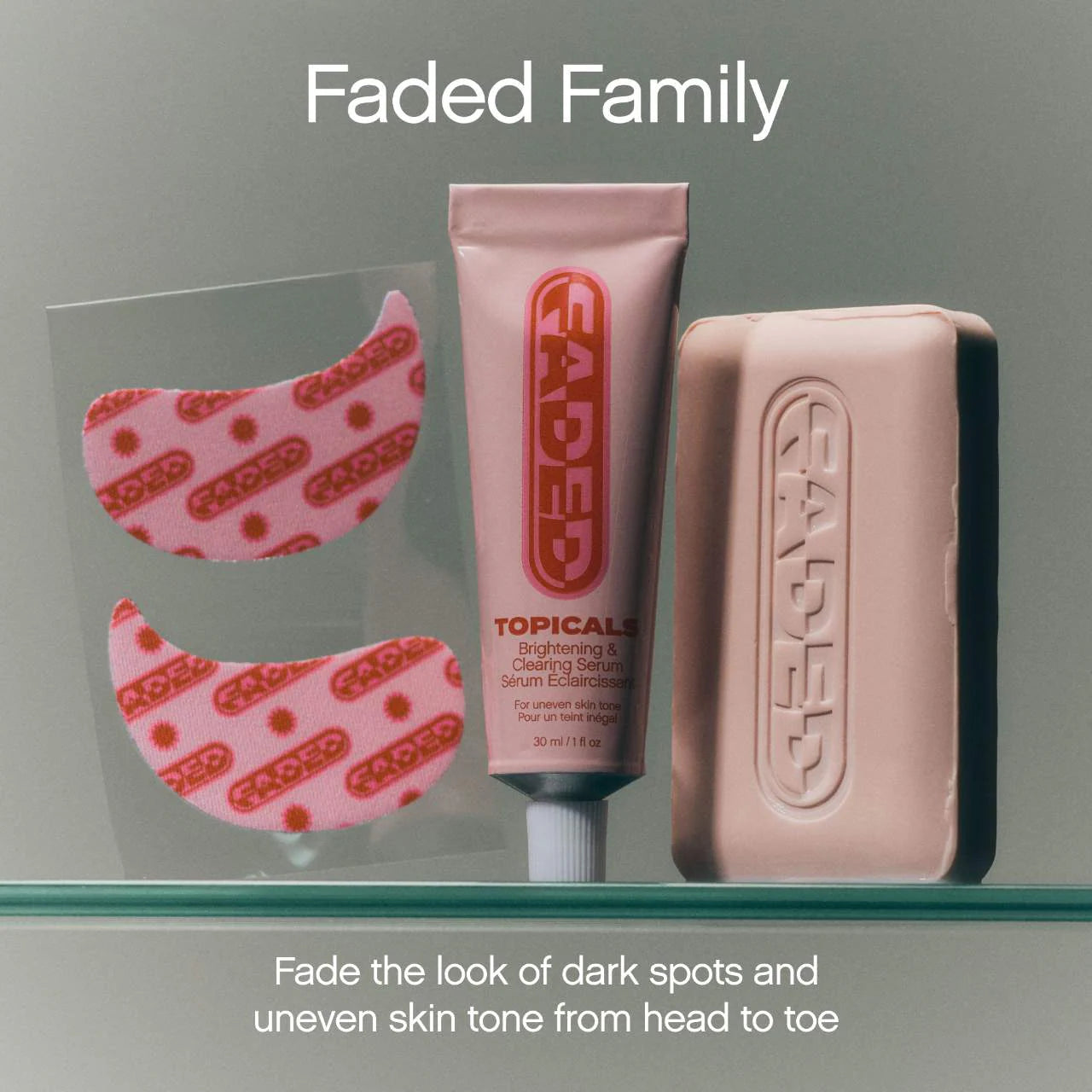 TOPICALS Faded Brightening Bundle for Discoloration on Face & Body (UNSCENTED) *PRE ORDER*