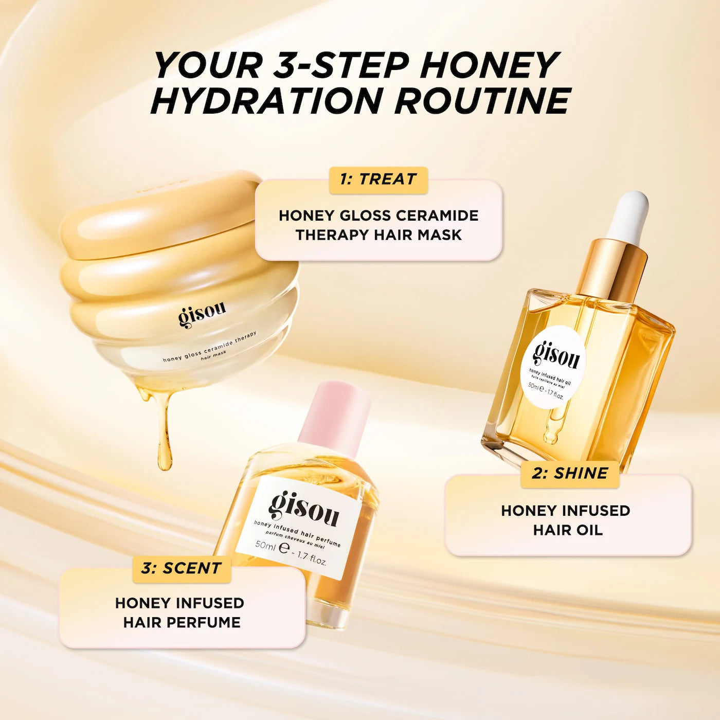 GISOU Honey Gloss Ceramide Therapy Hydrating Hair Mask *PRE ORDER*