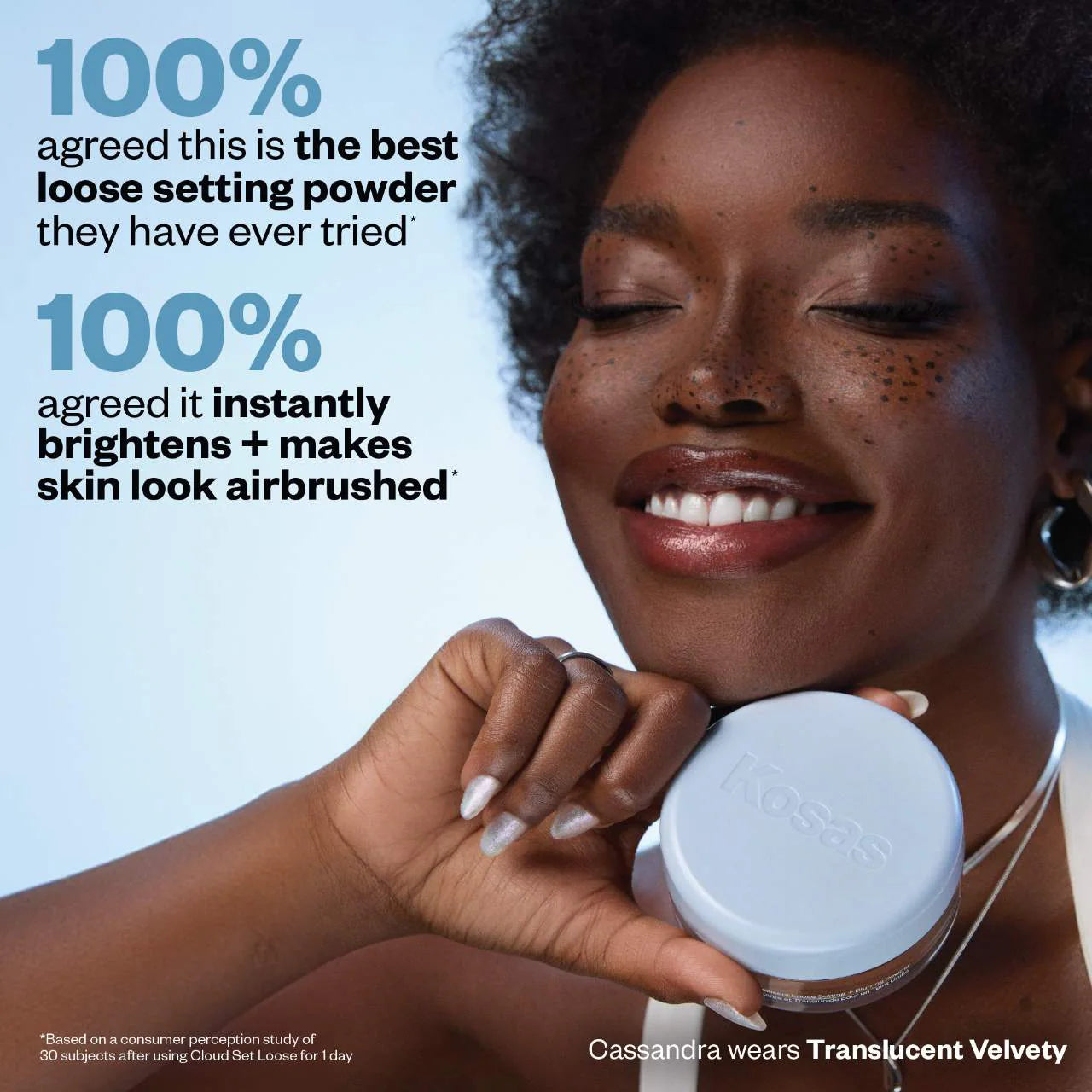 KOSAS Cloud Set Loose Translucent Talc-Free Setting + Blurring Powder