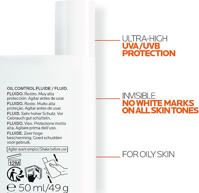 LA ROCHE POSAY Protector solar Fps 50+ Anthelios Fluido 50 ml