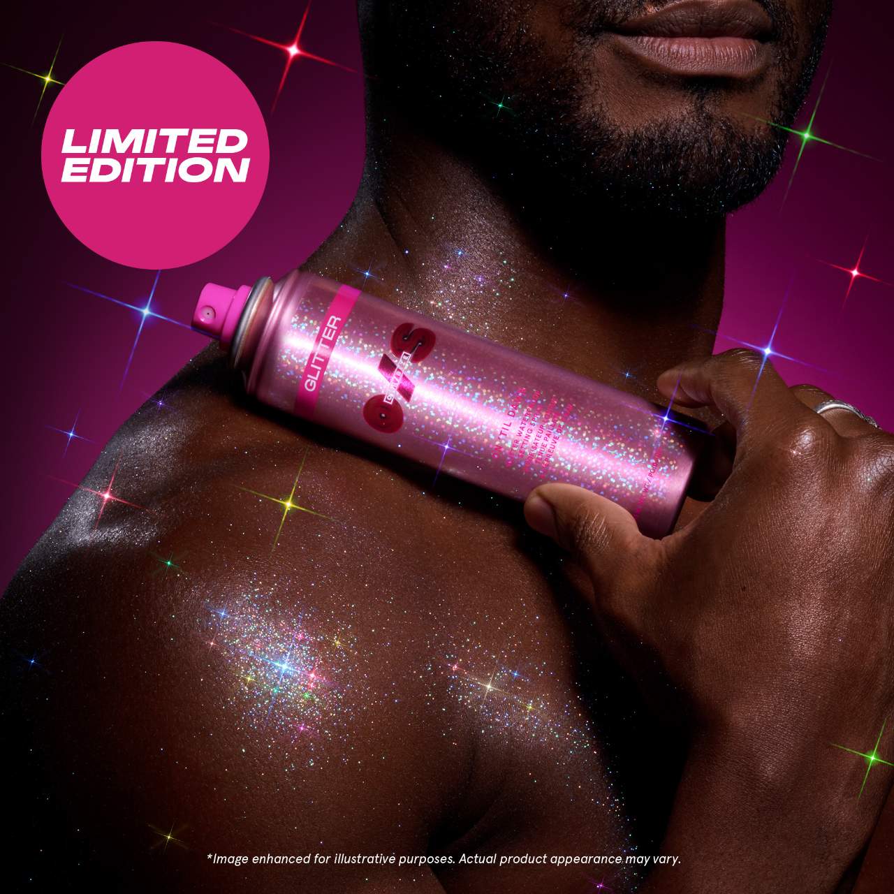 ONE SIZE On 'Til Dawn Glitter Waterproof Setting Spray *PRE ORDER*