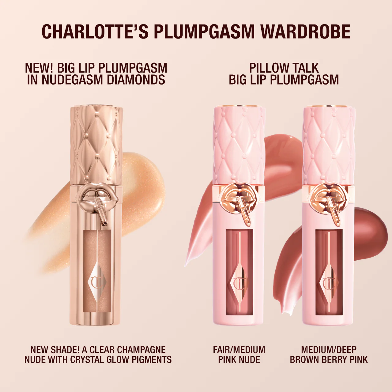 CHARLOTTE TILBURY Pillow Talk Big Lip Plumpgasm Plumping Lip Gloss *PRE ORDER*