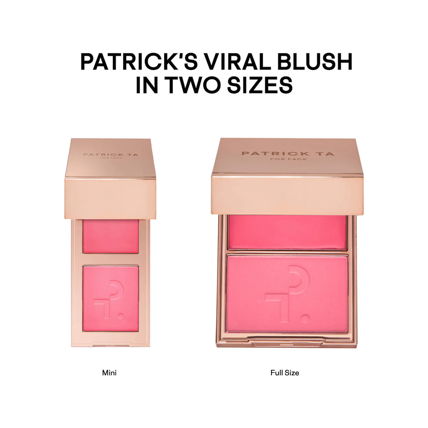 PATRICK TA Mini Must-Have Major Headlines Double-Take Crème & Powder Blush Duo Set *PRE ORDER*