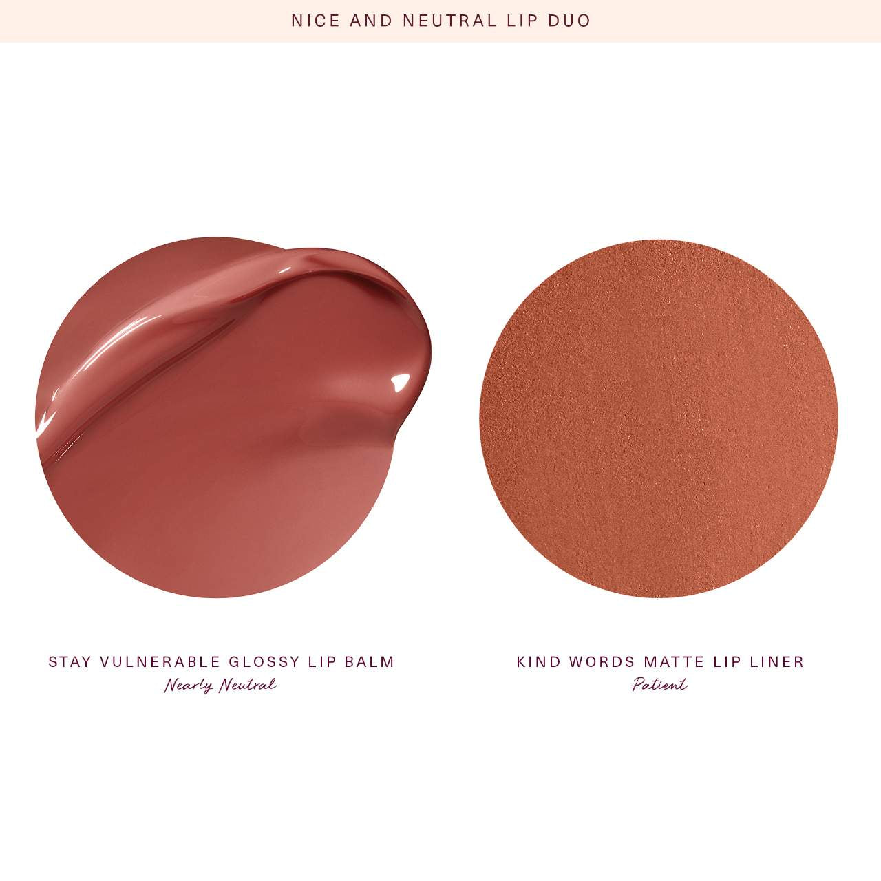 RARE BEAUTY Nice & Neutral Lip Duo