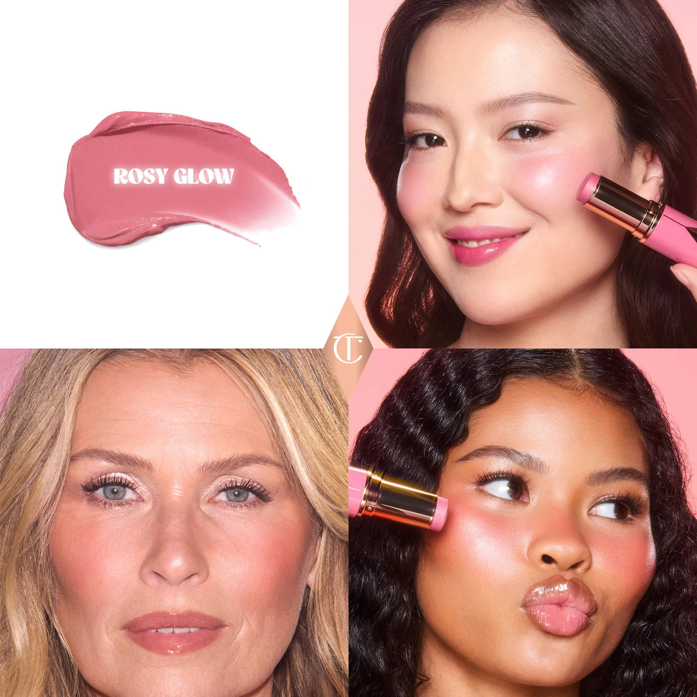CHARLOTTE TILBURY Unreal Lip + Cheek Glow Blush Stick with Hyaluronic Acid *PRE ORDER*