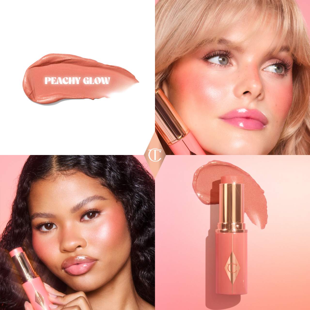 CHARLOTTE TILBURY Unreal Lip + Cheek Glow Blush Stick with Hyaluronic Acid *PRE ORDER*