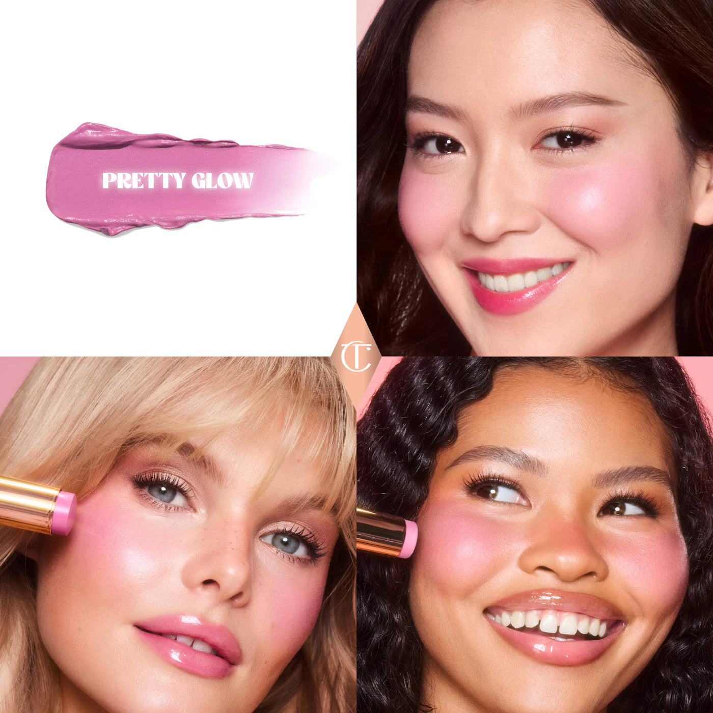 CHARLOTTE TILBURY Unreal Lip + Cheek Glow Blush Stick with Hyaluronic Acid *PRE ORDER*