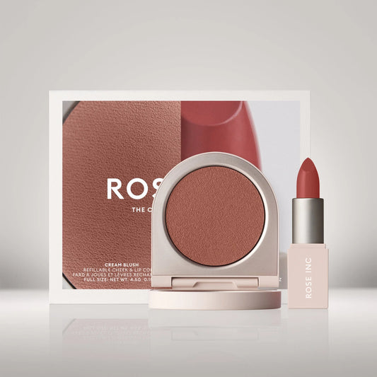 ROSE INC The Cream Color Lip & Cheek Set