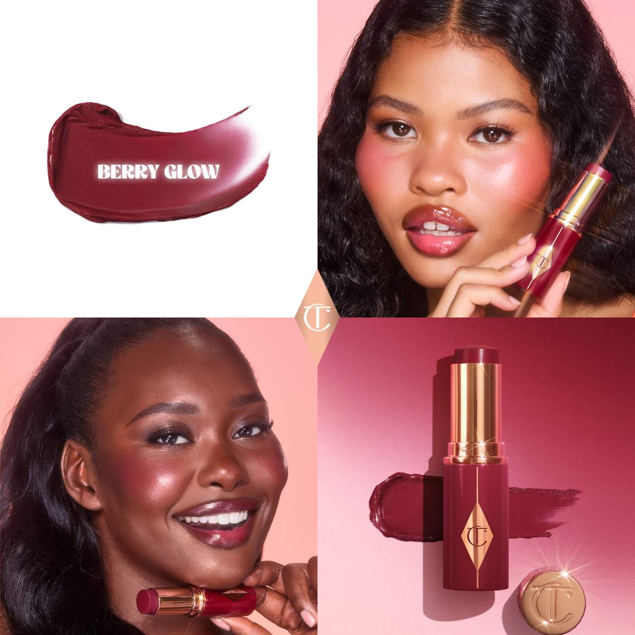 CHARLOTTE TILBURY Unreal Lip + Cheek Glow Blush Stick with Hyaluronic Acid *PRE ORDER*