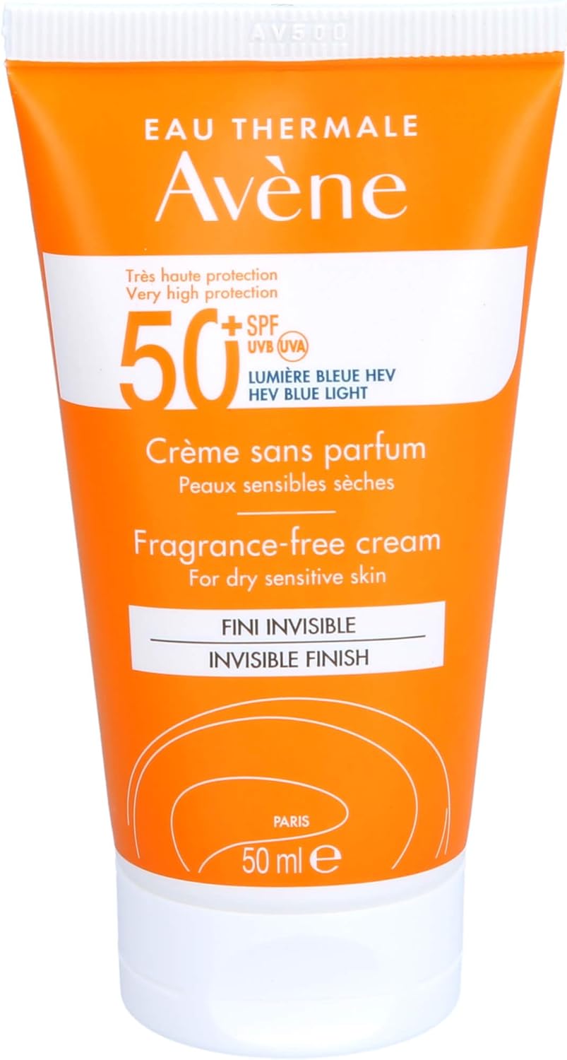 AVÈNE Crema Solar fps50, Sin Color para Piel Seca, 50ml