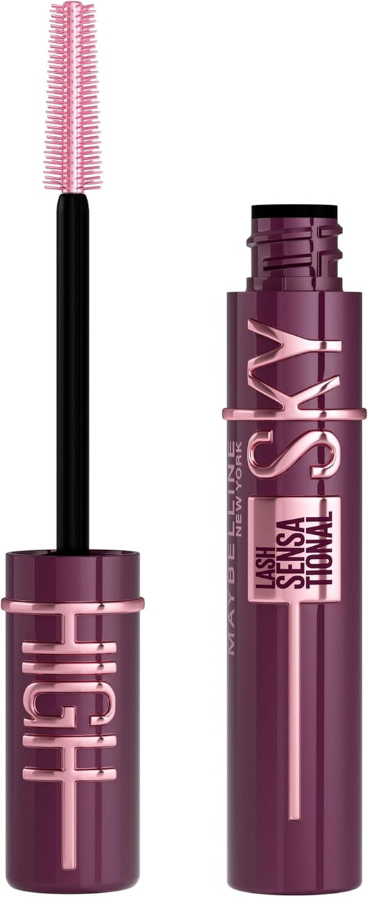 MAYBELLINE Sky High Máscara de Pestañas, Lavable, Tono Burgundy Haze