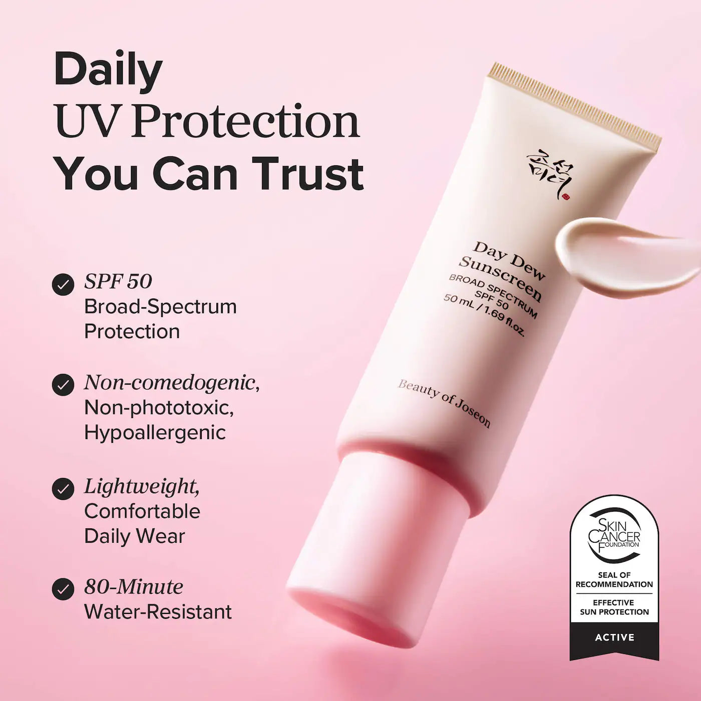BEAUTY OF JOSEON Day Dew Sunscreen Lightweight SPF 50