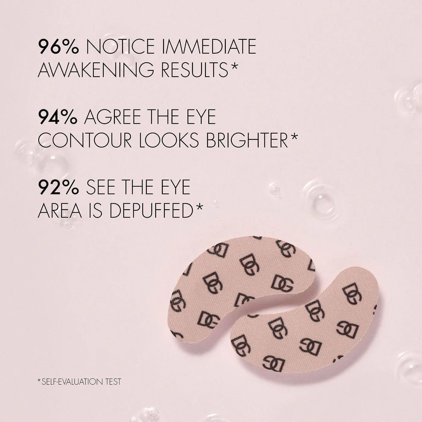 DOLCE&GABBANA No-Puff Caffeine Eye Patches Depuffing & Brightening Gel Pads with Adenosine *PRE ORDER*