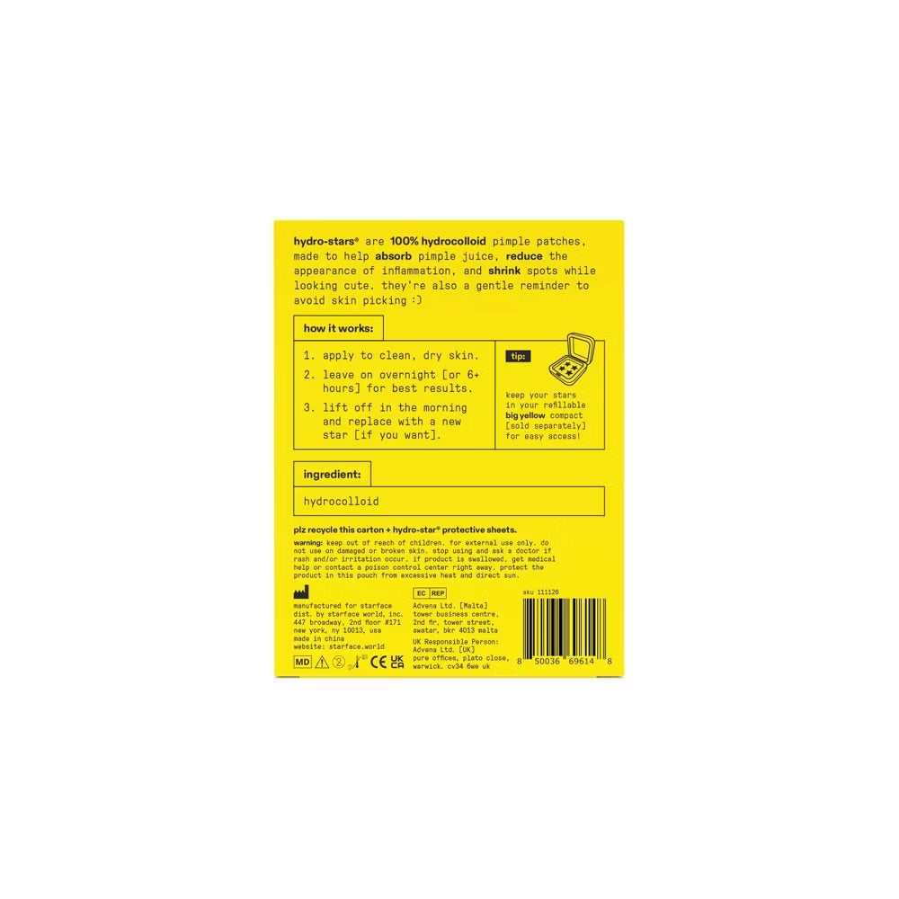 STARFACE Hydro Star Pimple Patches Mini Pack - 16pc (yellow)
