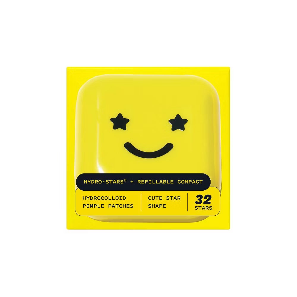 STARFACE Hydro-Star Pimple Patches + Refillable Compact - 32ct (yellow)