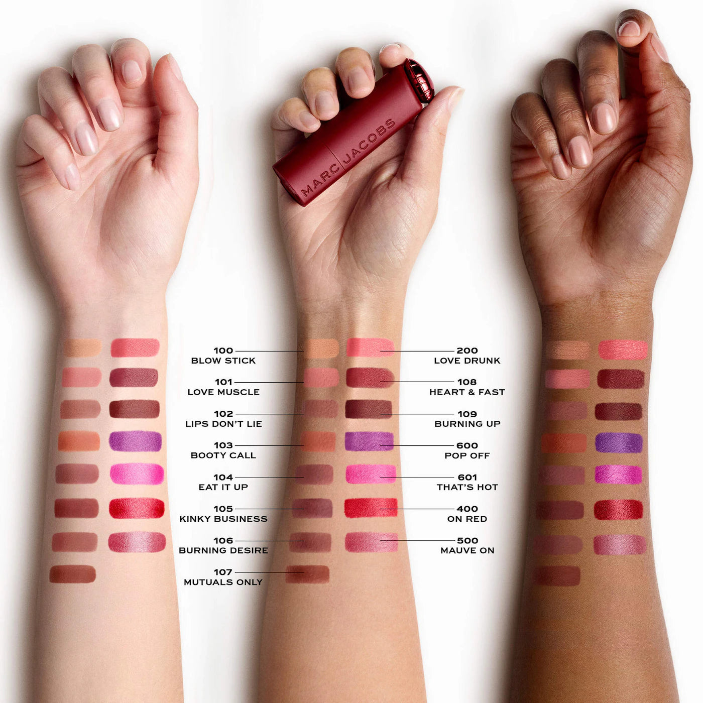 MARC JACOBS Heart On Long-Lasting Soft Shine Lipstick *PRE ORDER*