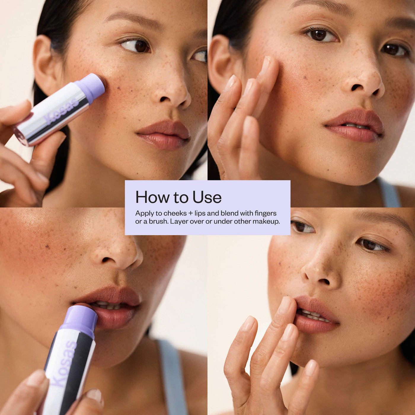 KOSAS Impressionist Multistick Cream Blush Stick + Lip Color