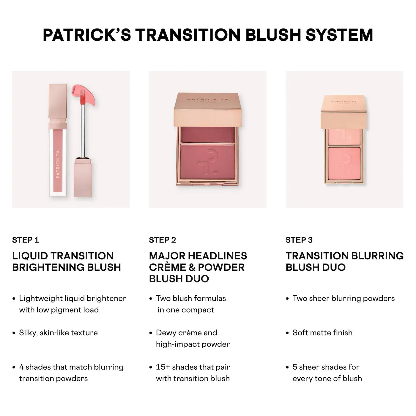PATRICK TA Liquid Transition Brightening Blush *PRE ORDER*