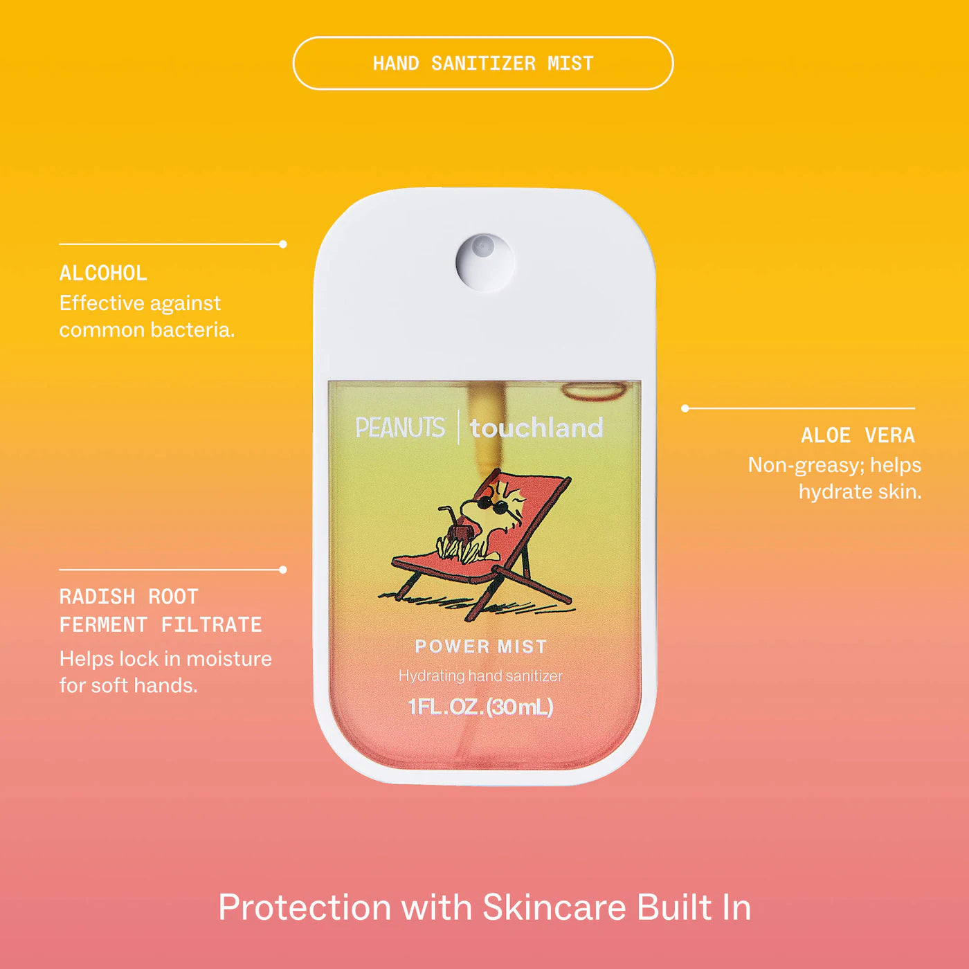 TOUCHLAND Peanuts Hand Mist *PRE ORDER*