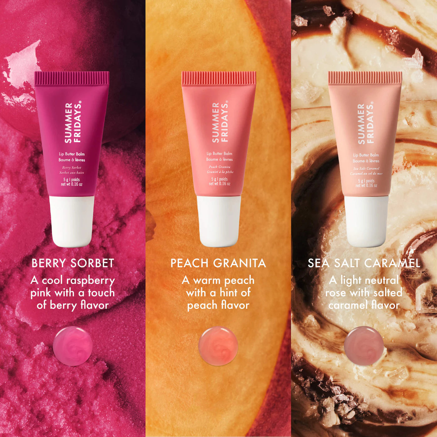 SUMMER FRIDAYS The Sweet Summer Minis Lip Butter Balm Trio Set *PRE ORDER*