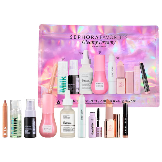 SEPHORA FAVORITES Gleamy Dreamy Makeup and Skincare Value Set *PRE ORDER*