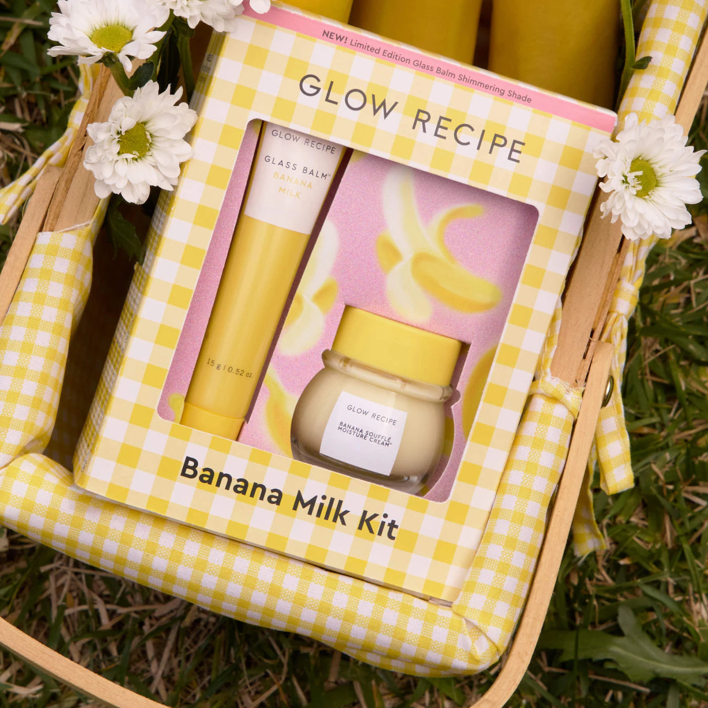GLOW RECIPE Banana Moisturizing Cream & Shimmer Lip Treatment Duo *PRE ORDER*