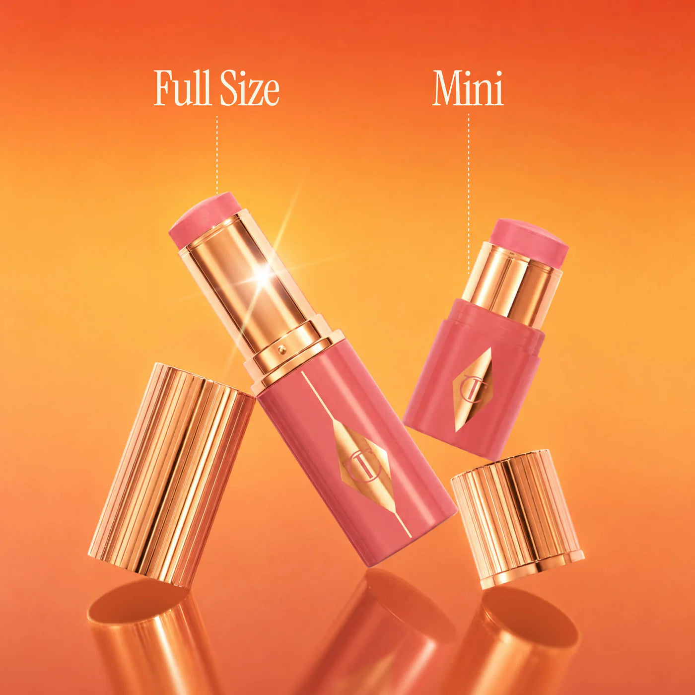 CHARLOTTE TILBURY Mini Unreal Lip + Cheek Glow Blush Stick with Hyaluronic Acid *PRE ORDER*