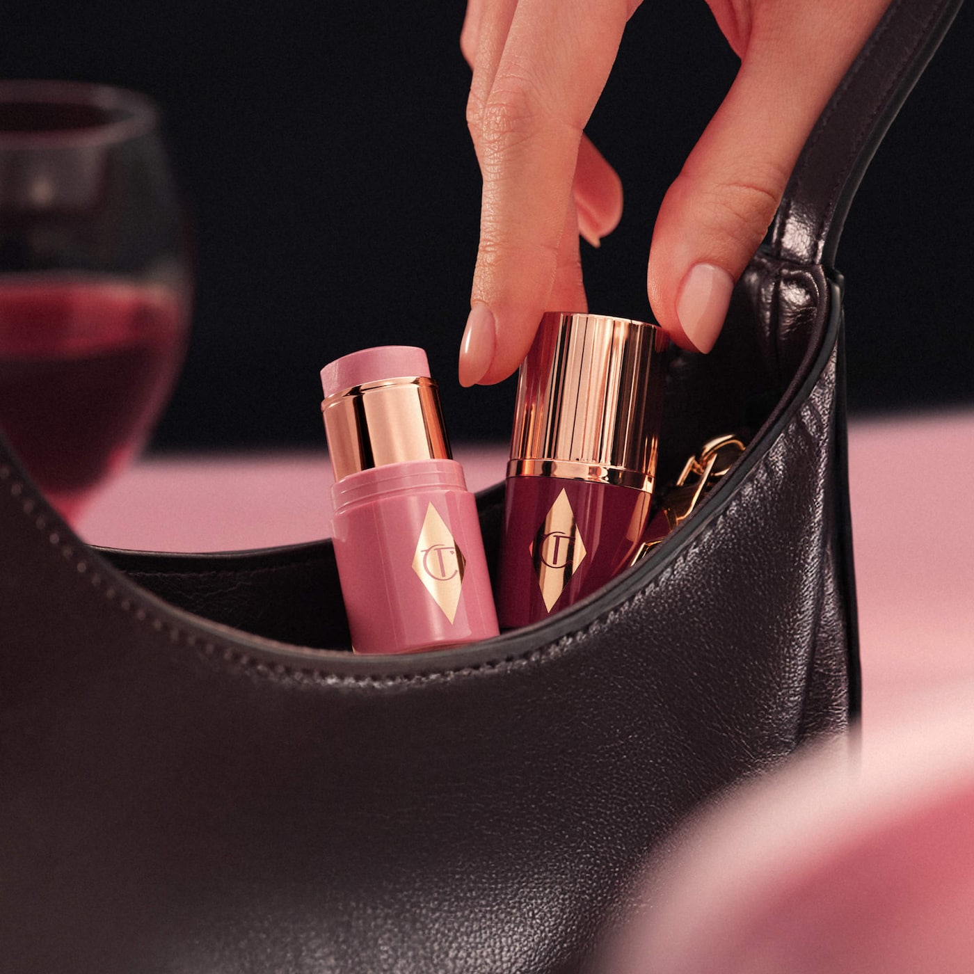 CHARLOTTE TILBURY Mini Unreal Lip + Cheek Glow Blush Stick with Hyaluronic Acid *PRE ORDER*