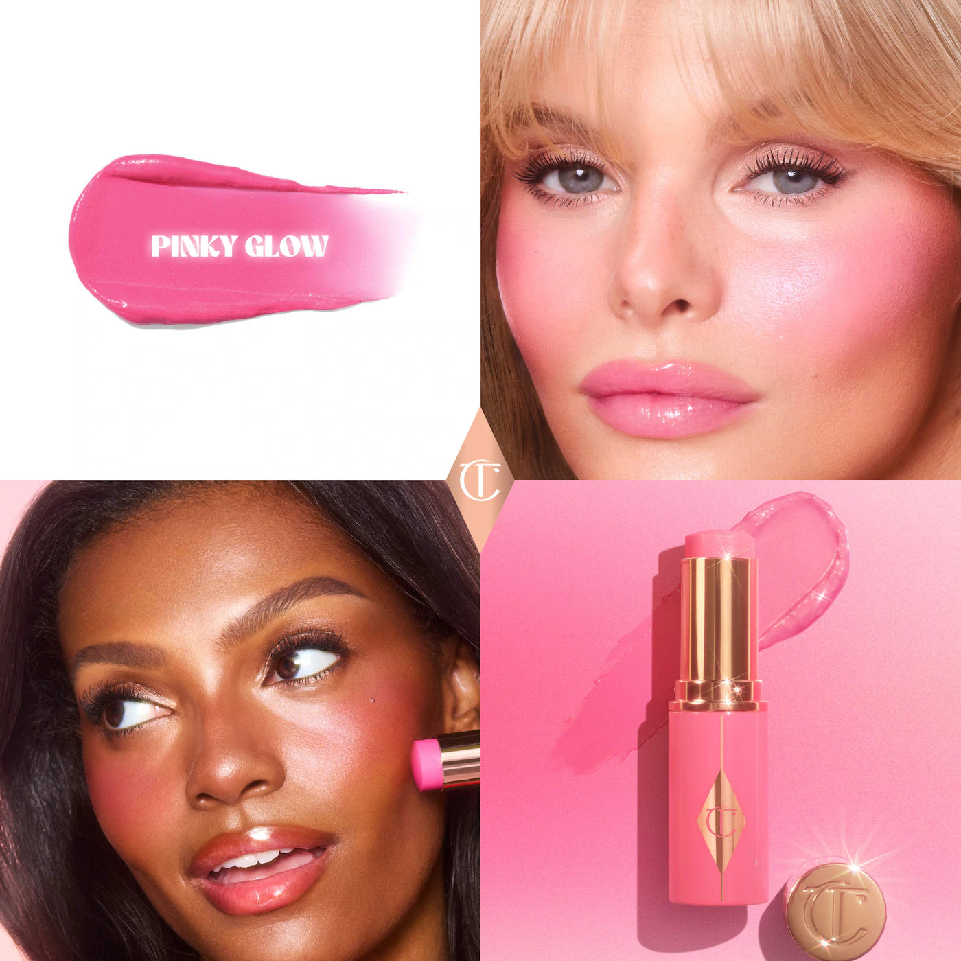 CHARLOTTE TILBURY Mini Unreal Lip + Cheek Glow Blush Stick with Hyaluronic Acid *PRE ORDER*