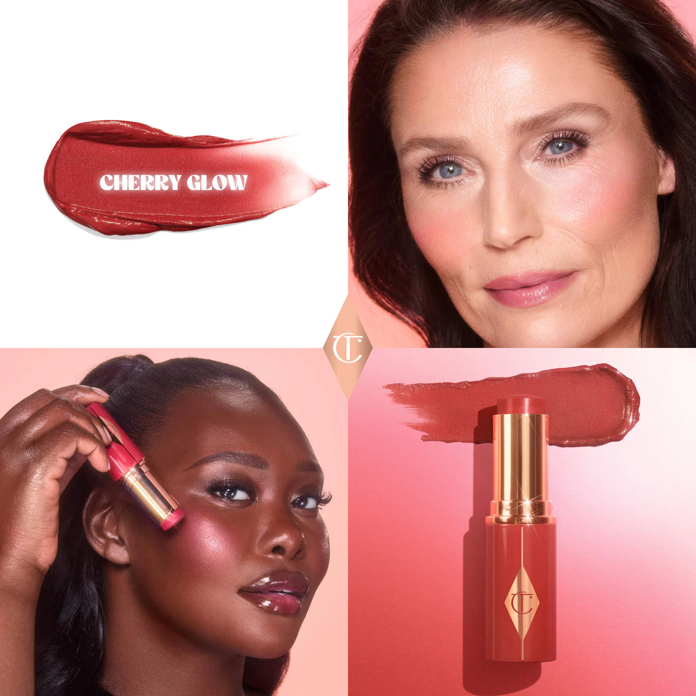 CHARLOTTE TILBURY Mini Unreal Lip + Cheek Glow Blush Stick with Hyaluronic Acid *PRE ORDER*