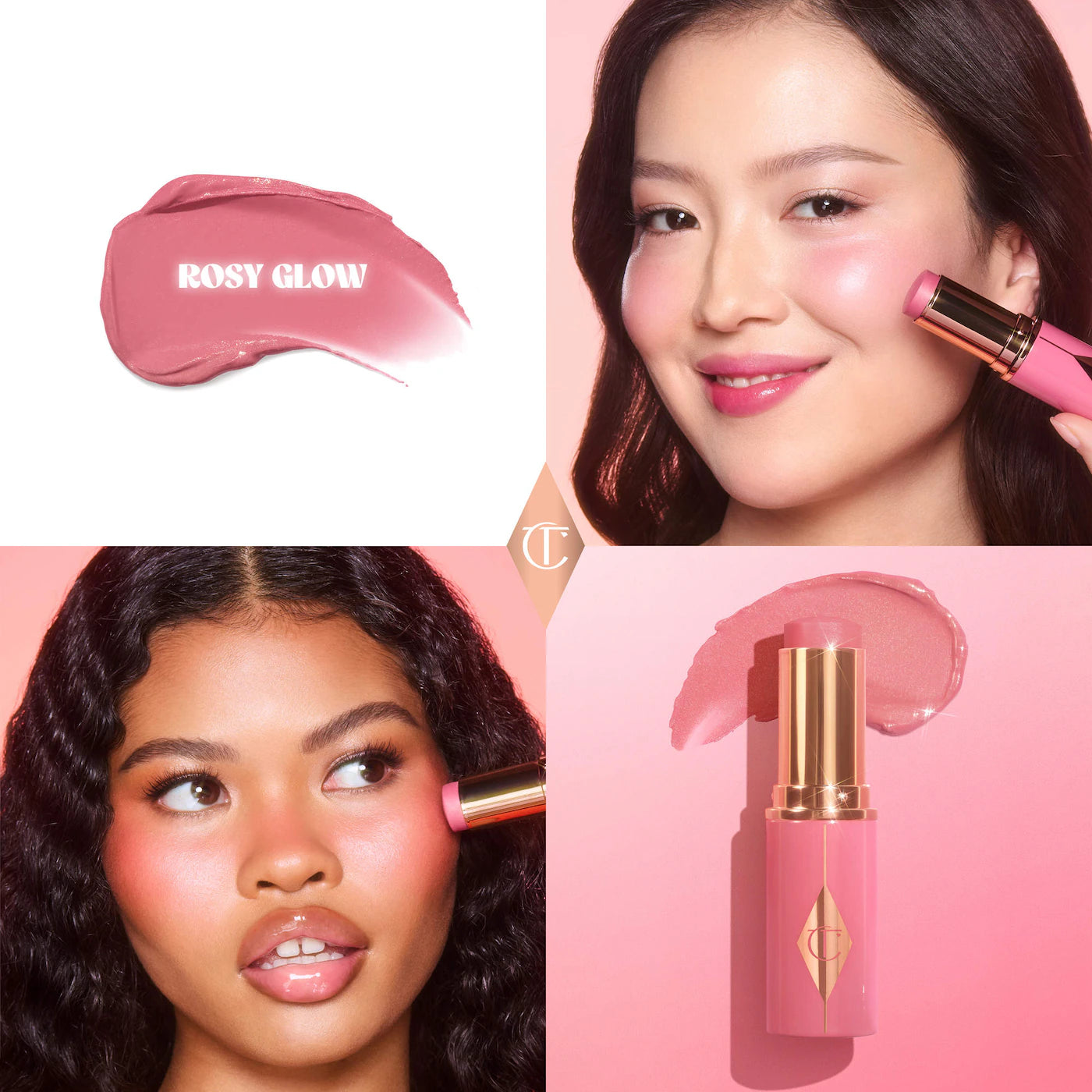 CHARLOTTE TILBURY Mini Unreal Lip + Cheek Glow Blush Stick with Hyaluronic Acid *PRE ORDER*