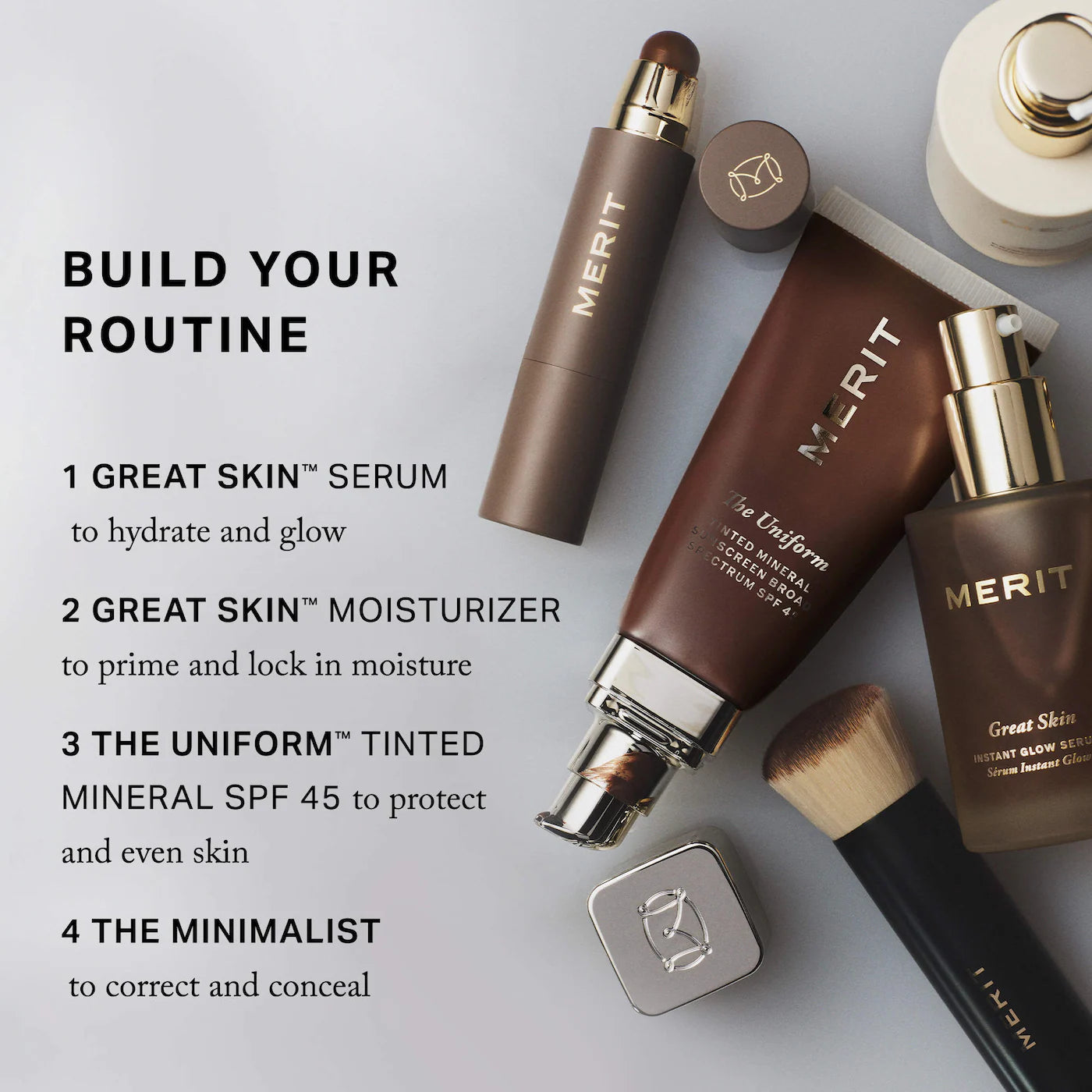 MERIT The Uniform™ Tinted Mineral Sunscreen Broad Spectrum SPF 45 *PRE ORDER*