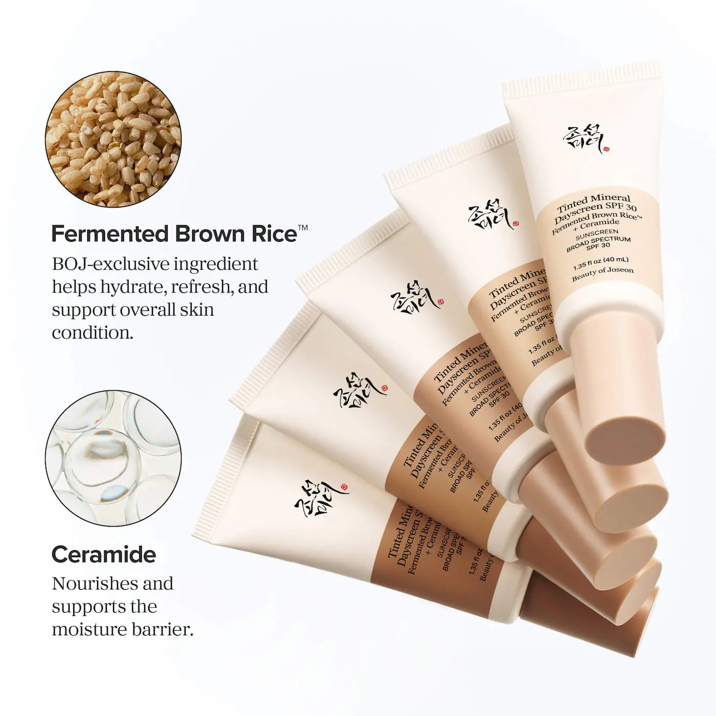 BEAUTY OF JOSEON Dayscreen Lightweight Tinted SPF 30 Mineral Sunscreen with Ceramides *PRE ORDER*