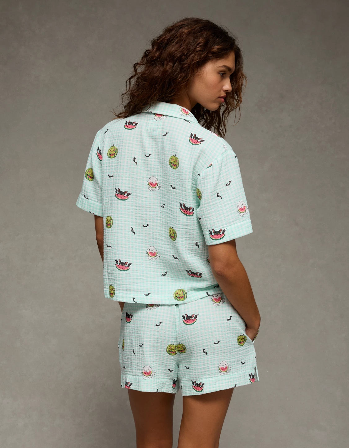 AMERICAN EAGLE AE Cotton Gauze Short-Sleeve PJ Set *PRE ORDER*